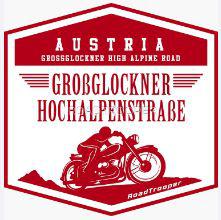 Samolepka Großglockner motorka červená