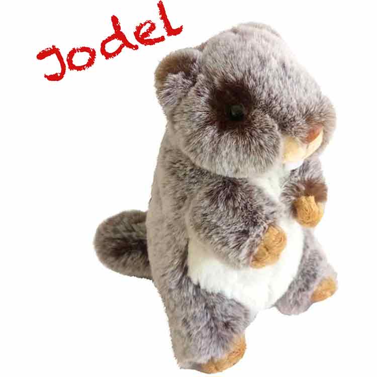 Plush marmot with yodel voice