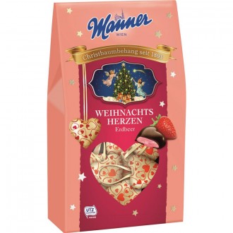 Manner´s Christmas Chocolate Hearts