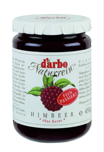 Fine Raspberry Jam finely sieved Darbo 450g