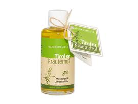 Organic Massage oil linden blossom Tiroler Kräuterhof