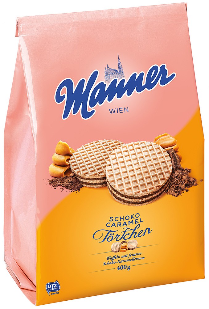 Chocolate Caramel Tartlets Manner Manner Wafers Onlinefromaustria Com