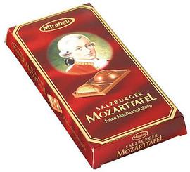 Mozart Balls Chocolate Bar Mirabell Mozarttafel