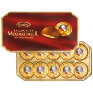 Mozart Chocolate Medallions Mozarttaler Mirabell 10 pcs