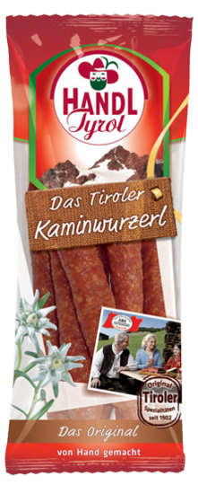 Original Tyrolean Kaminwurzerl Sausage Handl Tyrol
