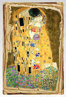 Postcard Gustav Klimt The Kiss (Vintage)