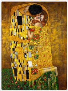 Aufkleber Gustav Klimt Der Kuss
