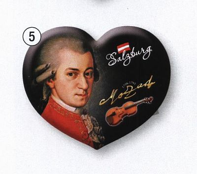 Fridge Magnet Mozart Heart