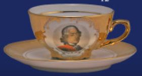 Coffee Cup Mozart gilded