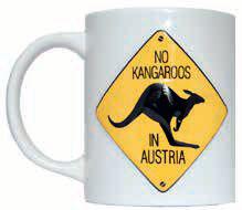 Mug No kangaroos in Austria
