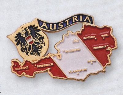 Fridge Magnet Austria Map