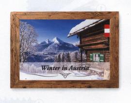 Fridge Magnet Winter in Austria