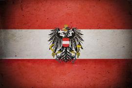 Tin Sign Austria Flag