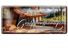 Tin Sign Gruppentherapie
