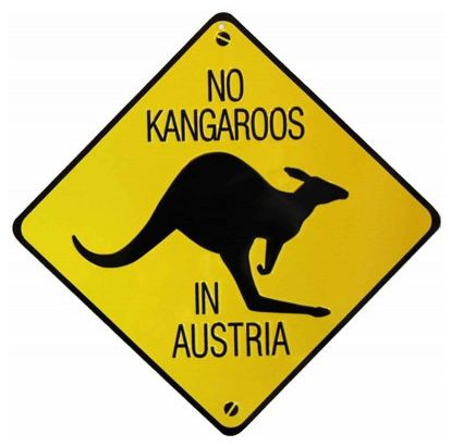 No kangaroos in austria