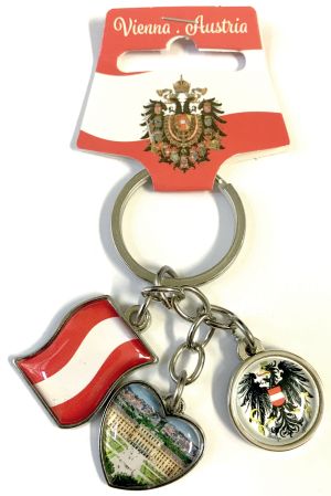 Keychain: Flag Eagle Schönbrunn