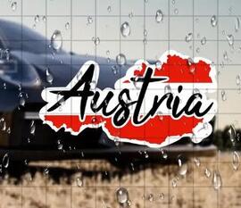 Sticker Austria Map