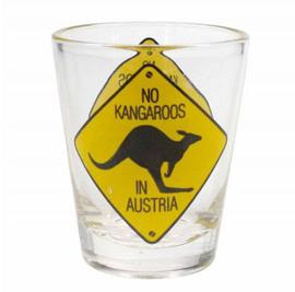 Shot Glass No kangaroos in Austria