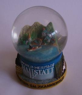 Hallstatt snow globe