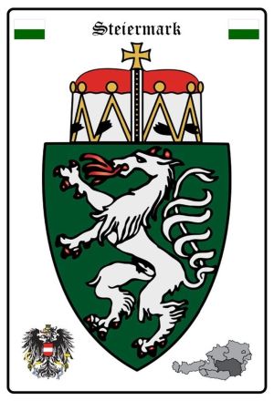 Blechschild Steiermark Wappen