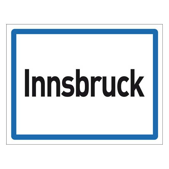 Aufkleber Innsbruck Ortsschild