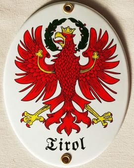 Tin Sign Tyrolean Eagle