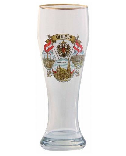 Devise patologisk alarm Beer Glass Wien 0,5L / Vienna / Souvenirs Austria - OnlineFromAustria.com