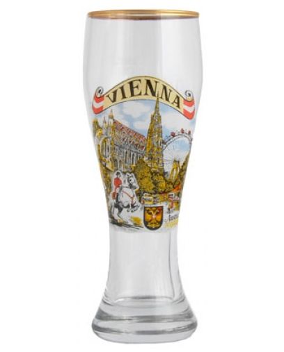 Appel til at være attraktiv psykologi Begrænse Beer Glass Vienna 0,5L / Vienna / Souvenirs Austria - OnlineFromAustria.com