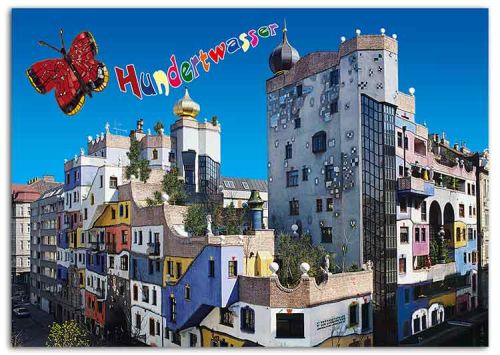 Hundertwasser Postcard