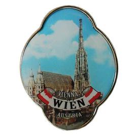 Wien Vienna Metall Charms Magnet 10 cm Souvenir Österreich 3002 
